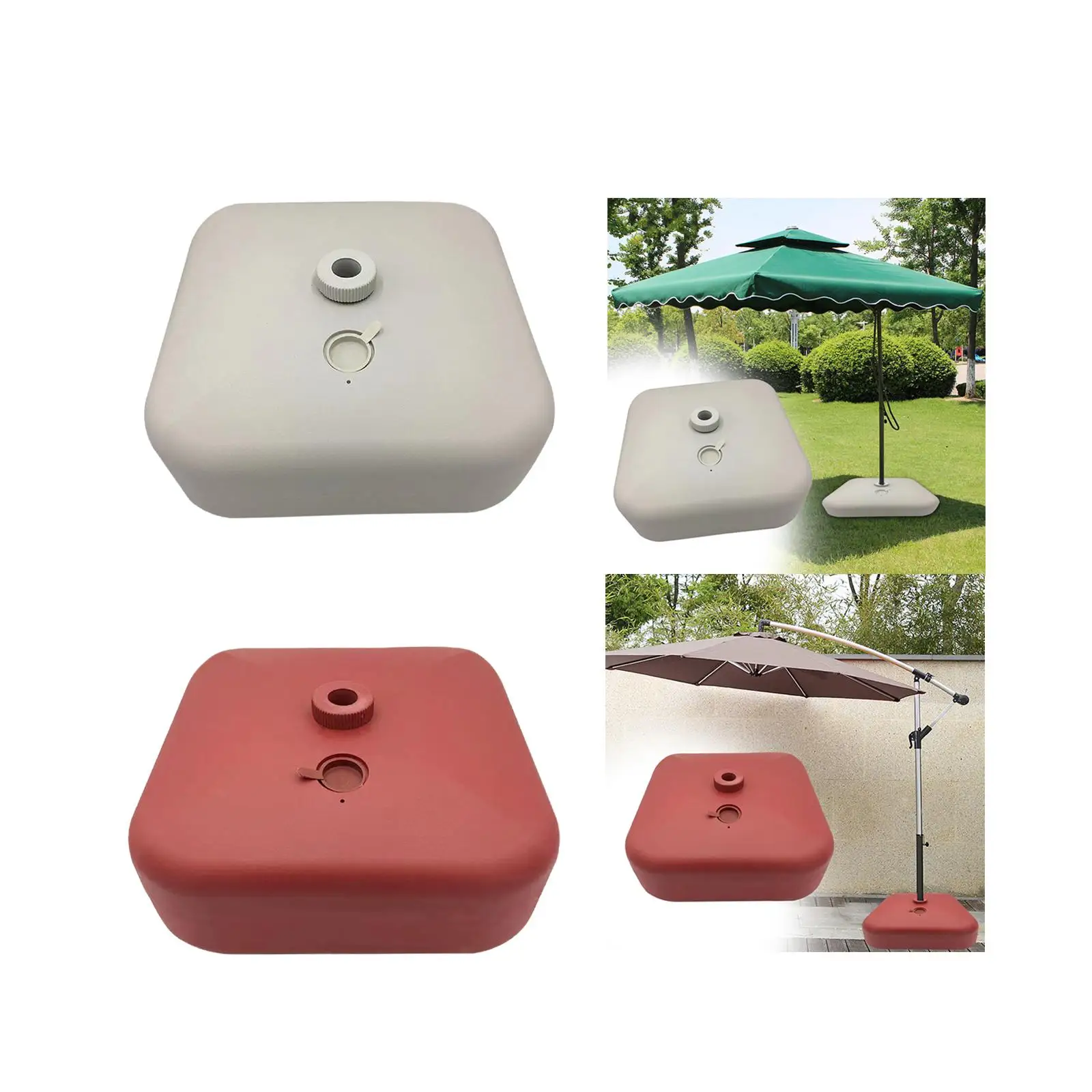 Umbrella Base Stand 25L Water Filled Parasol Pole Holder Shelter Patio Umbrella Stand for Fishing Garden Yard Lawn Backyard