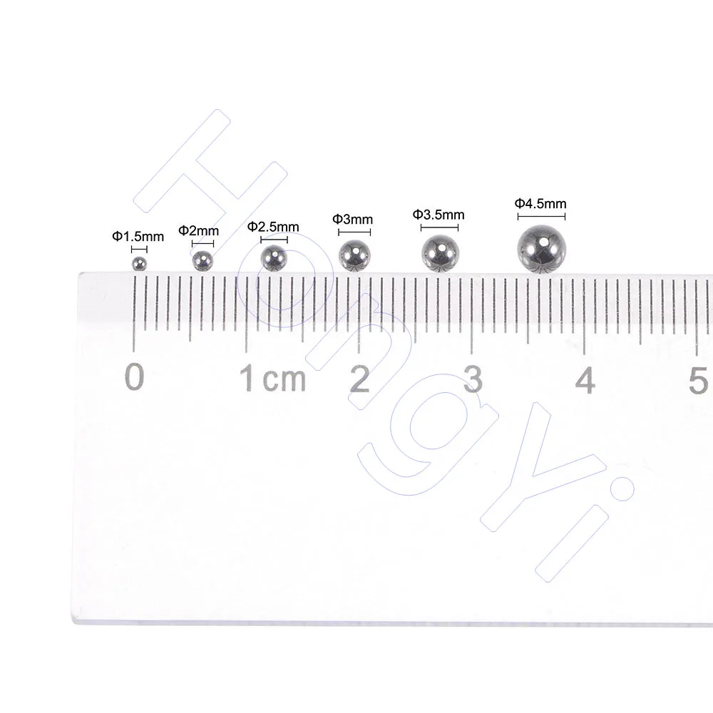 Dia 1 to 10mm Steel Balls 304 Stainless Precision Bearing Ball Solid Round Smooth Beads for Equipment Repairing, DIY Projects