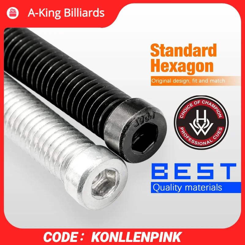 HOW Billiard Pool Cue Hexagon Weight Bolt Adjust Weight 7pcs 0.5/1.0/1.5/2.0/2.5/3.0/3.5oz Sturdy Billiard Accessories