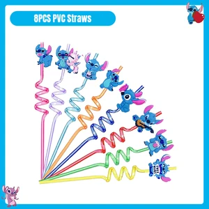 Disney Stitch Dekorasi Pesta Ulang Tahun Peralatan Makan Balon Piring Cangkir Latar Belakang Spanduk Perlengkapan Pesta Bertema Lilo dan Stitch Nikmat 10 fiesta disney penjualan terbaik - №