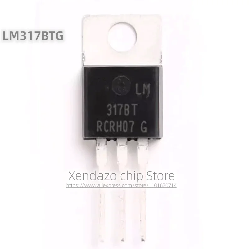 10pcs/lot LM317BTG LM317BT 317BT TO-220 package Original genuine Voltage regulator chip