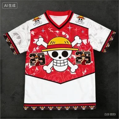 La nueva camiseta deportiva de Luffy en versión Q de "ONE PIECE" es adecuada para todas las edades de los fanáticos del anime y es un gran regalo para las fiestas.