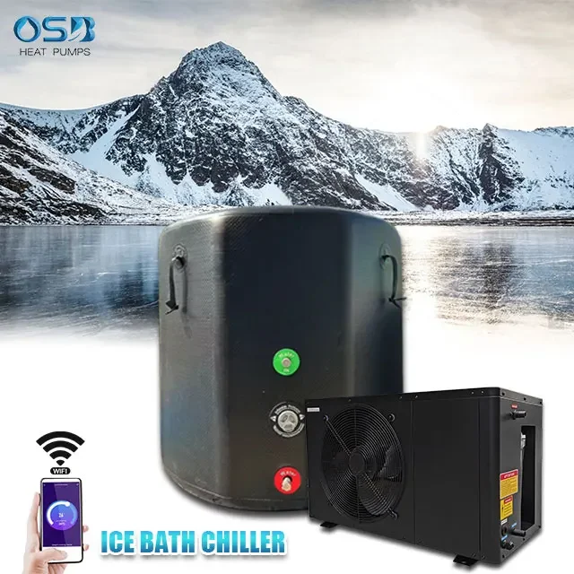 

R32,/R410a Water Chiller Ice Bath With Pump Ice Bath Cold Plunge Home Use Recovery Pvc With Wifi