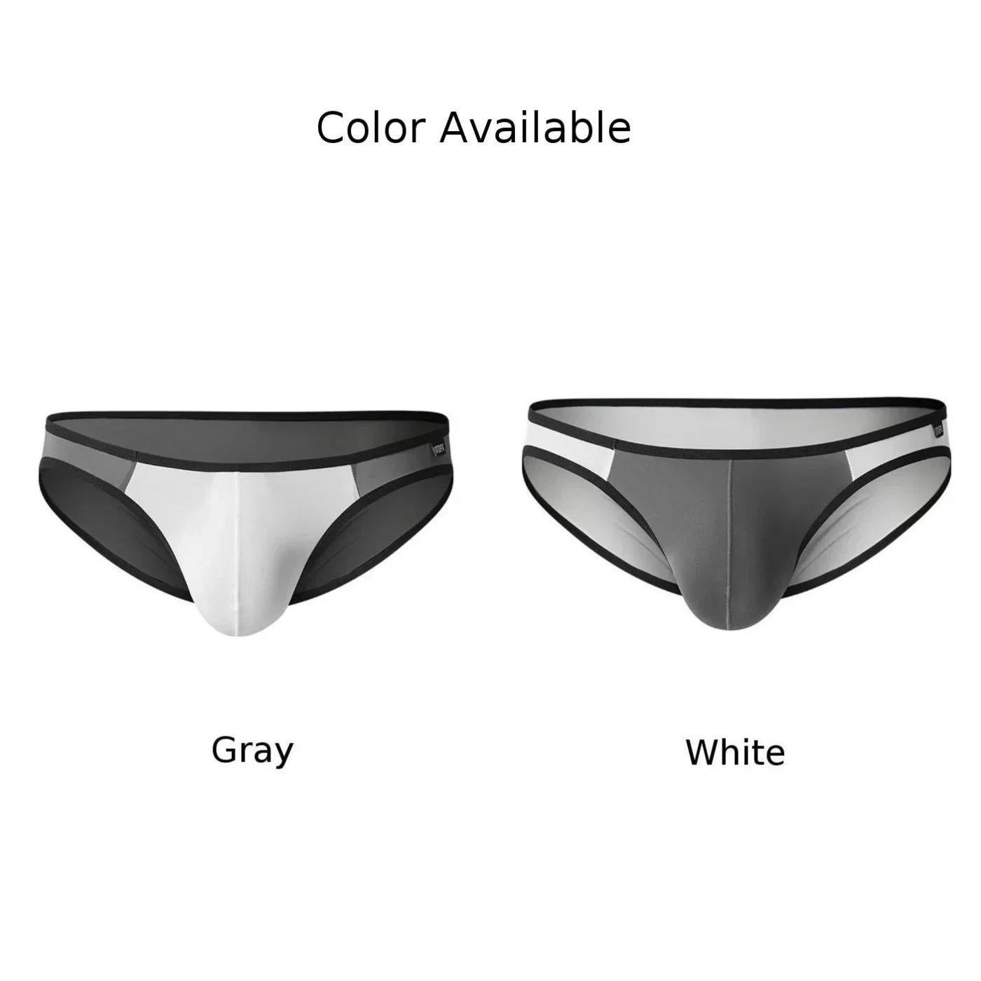 Men Underwear Sexy Lingerie Ultra-thin Transparent Ice Silk Brief Low Waist Underpants Panties Comfort Breath Bikini Knickers