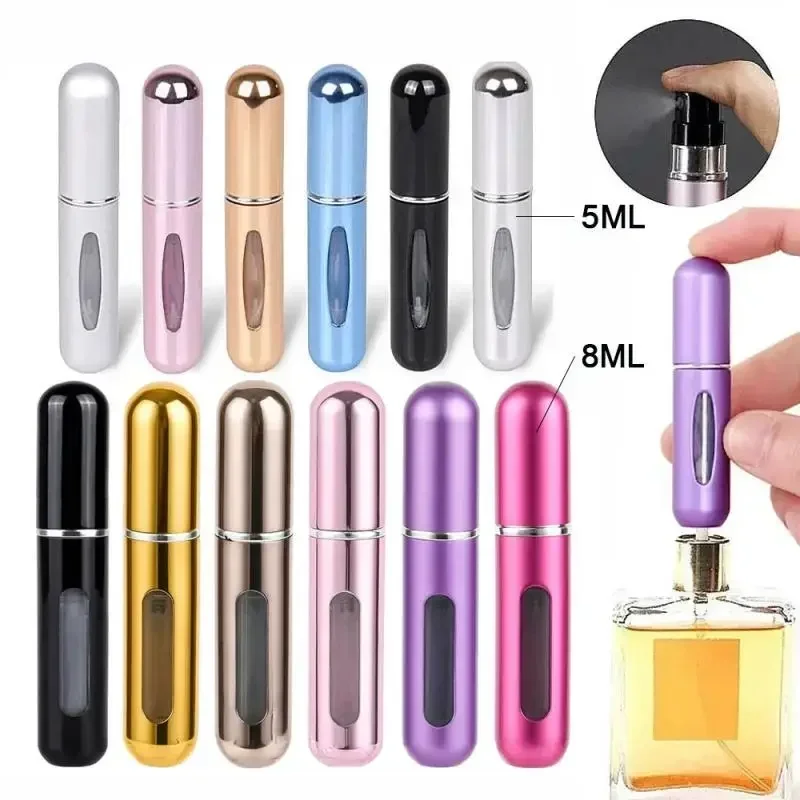 5ml Portable Perfume Atomizer Liquid Container For Cosmetics Mini Aluminum Spray Alcochol Empty Refillable Bottle