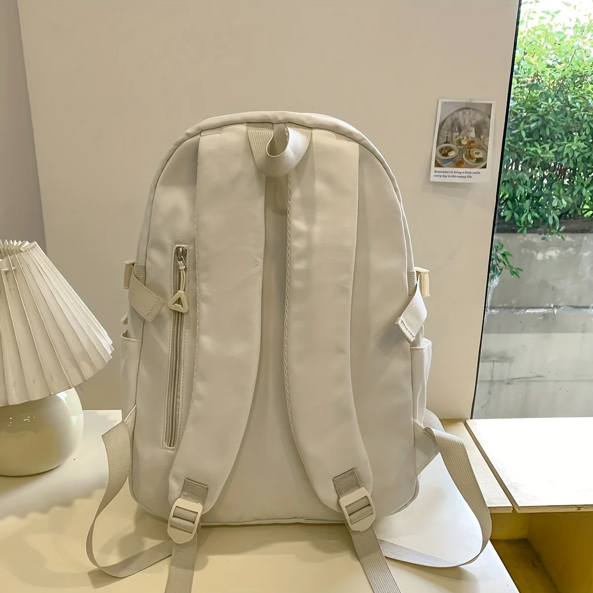 New casual school bag for female college students, simple and versatile girly heart backpack, boyish treasure backpack for women