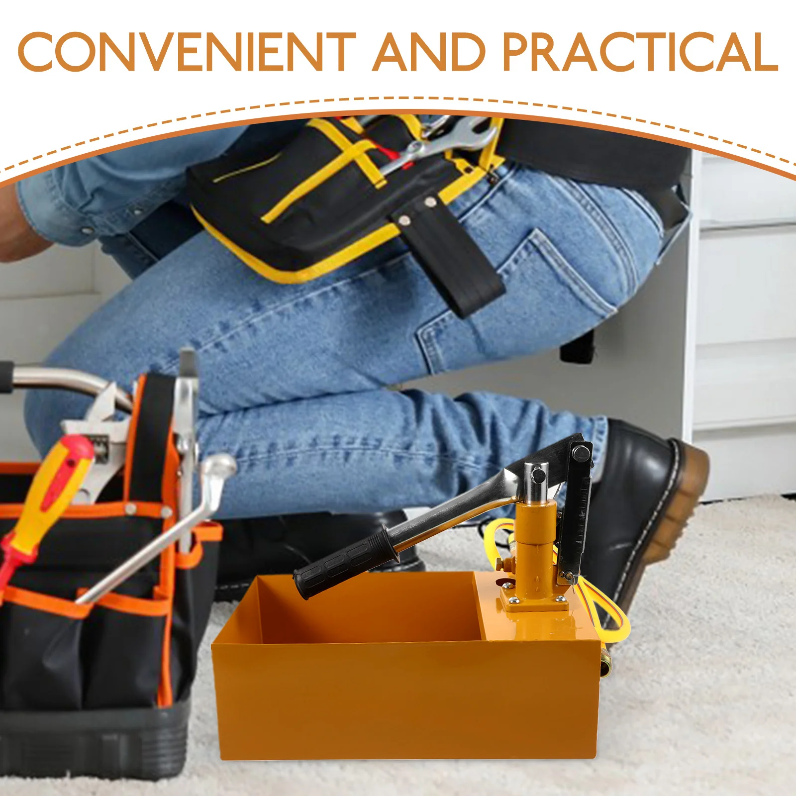 Manuelle Drucktestpumpe, hydrostatisch, 25 kg, verdicktes Aluminium, langlebiges Design für die Testung zuverlässiger Rohrleitungsbauen