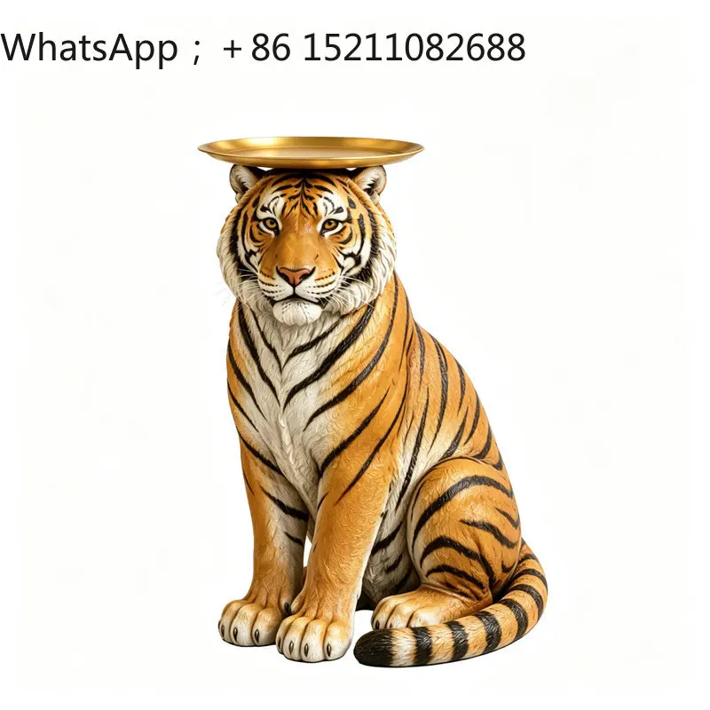 LLY advanced sense domineering Northeast tiger shape home furnishing store opened atmospheric shelf tray edge few sofa ornament