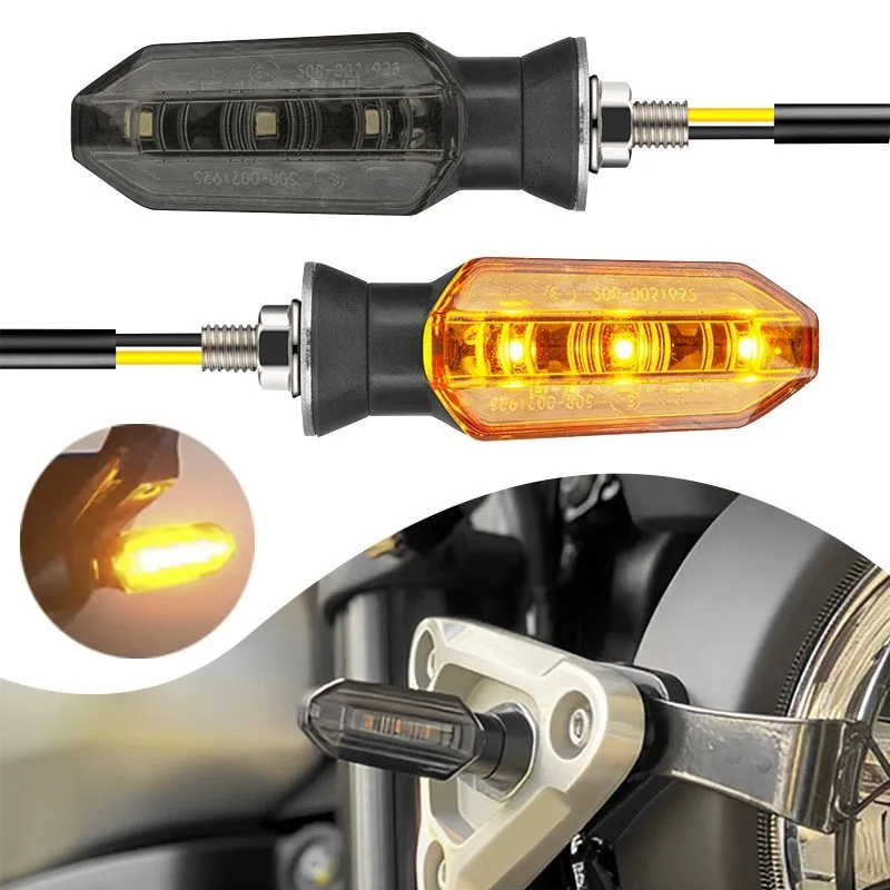 1/2PCS LED Turn Signal Light Super Bright Motorcycle Mini Led Motorbike Lampe Amber Blinker LED Indicators Light Universal