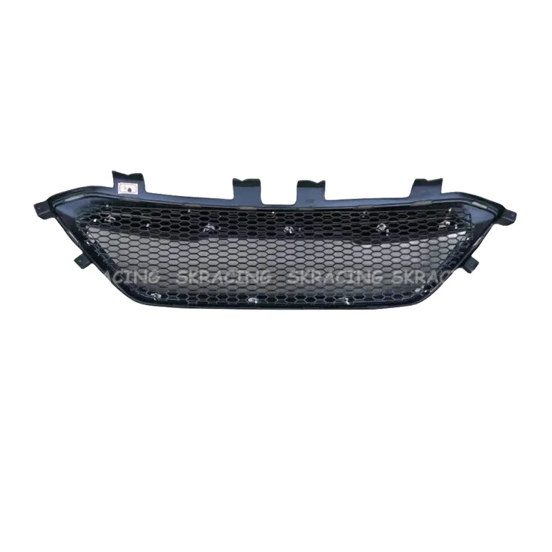 New Style Front Upper Center Grill Matte Black Grille For Hyundai Sonata 2015 2016 2017 Car Decorative Accessories Racing Grills