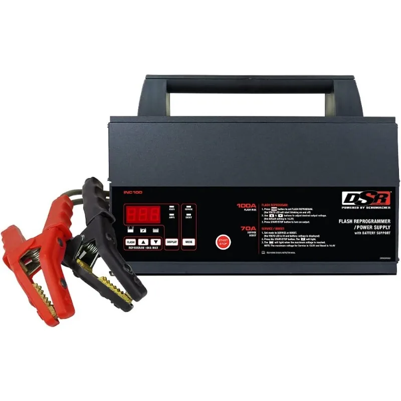 DSR ProSeries INC100 Fully Automatic Battery Charger and Flash Reprogramming Power Supply with Service Mode,