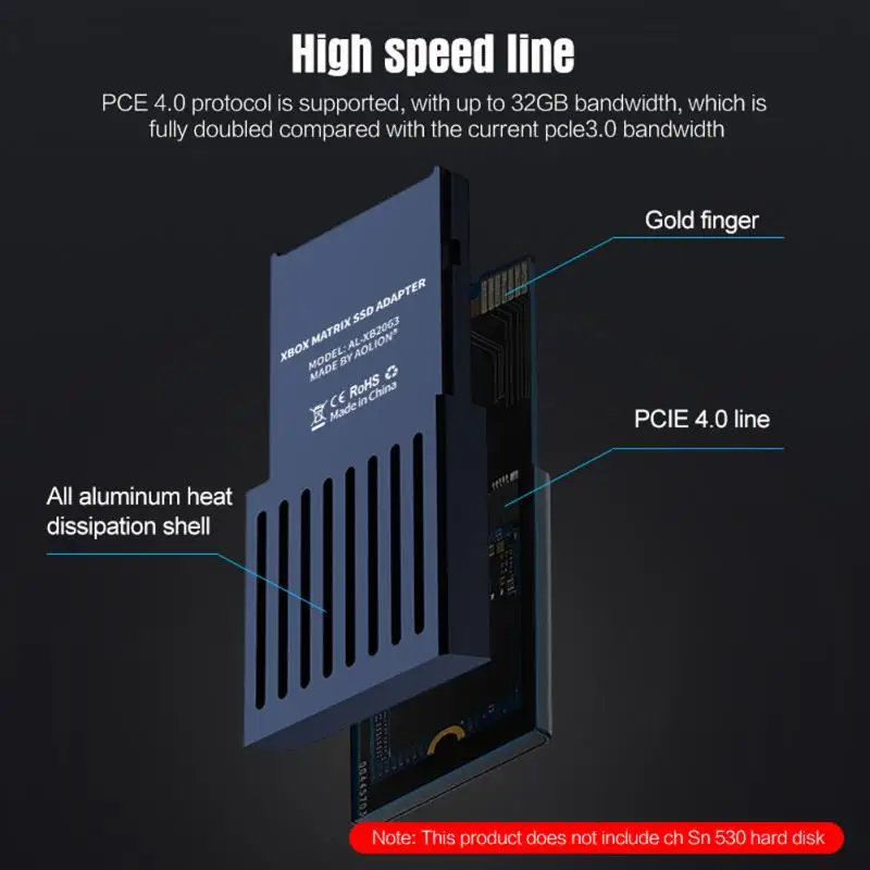 Storage Expansion Card For Series X|S Solid State Drive-NVMe Expansion SSD For Series X S Hard Drive Conversion Box