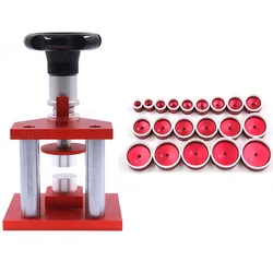 Watch Press Tool Precise Crystal Bezel Watch Back Case Closer Cover Press Screw Capping Machine with 20 Dies Watch Repair Tools