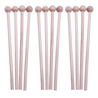 12pcs Wooden Mallets Drumset Sticks Xylophone Glockenspiel Mallets Chime Bells Kids Musical Instruments Toys Accessories