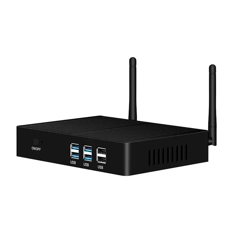 New! Fanless Mini PC Intel Core i7 4500U i5 5200U 300M WiFi Gigabit Ethernet 8x USB VGA HDMI Display Windows 10 Linux HTPC