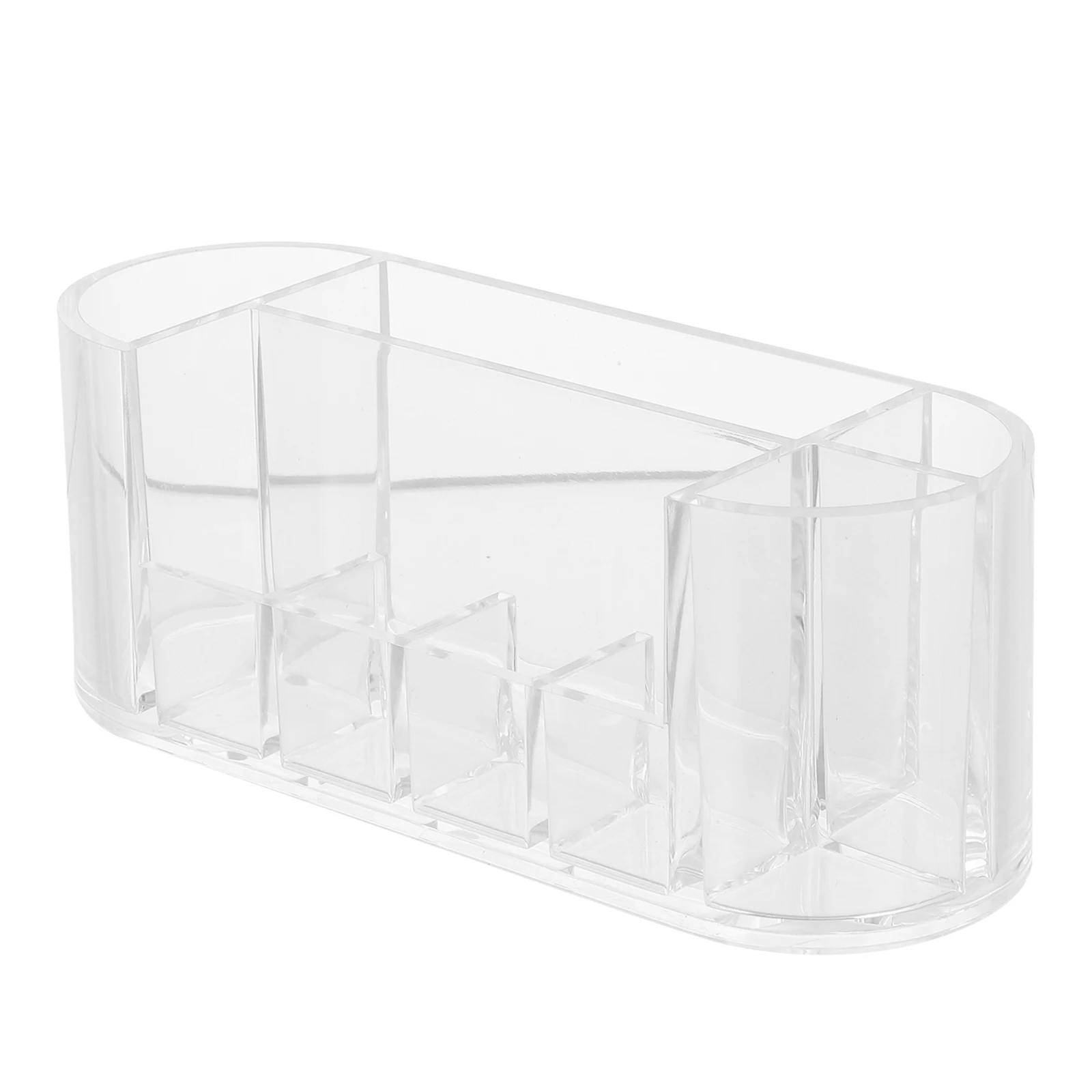 

1pc Makeup Brush Storage Rack Transparent Desktop Holder Large Capacity Multiple Grids Organizer Lipstick Holder