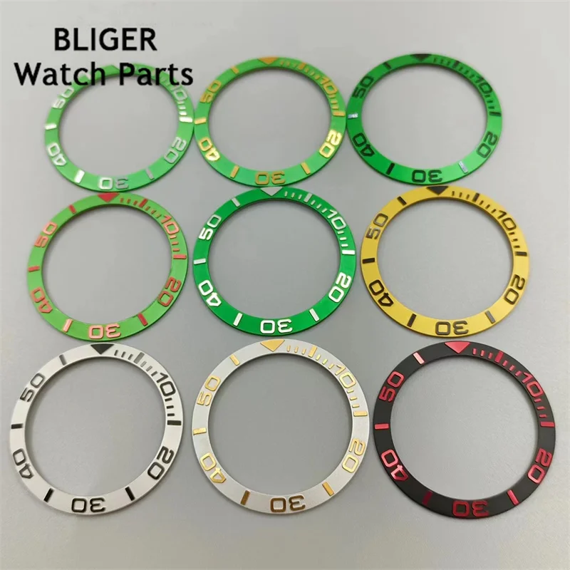 BLIGER  38mm Ceramic Watch Bezel Insert Fit 40mm Watch Case