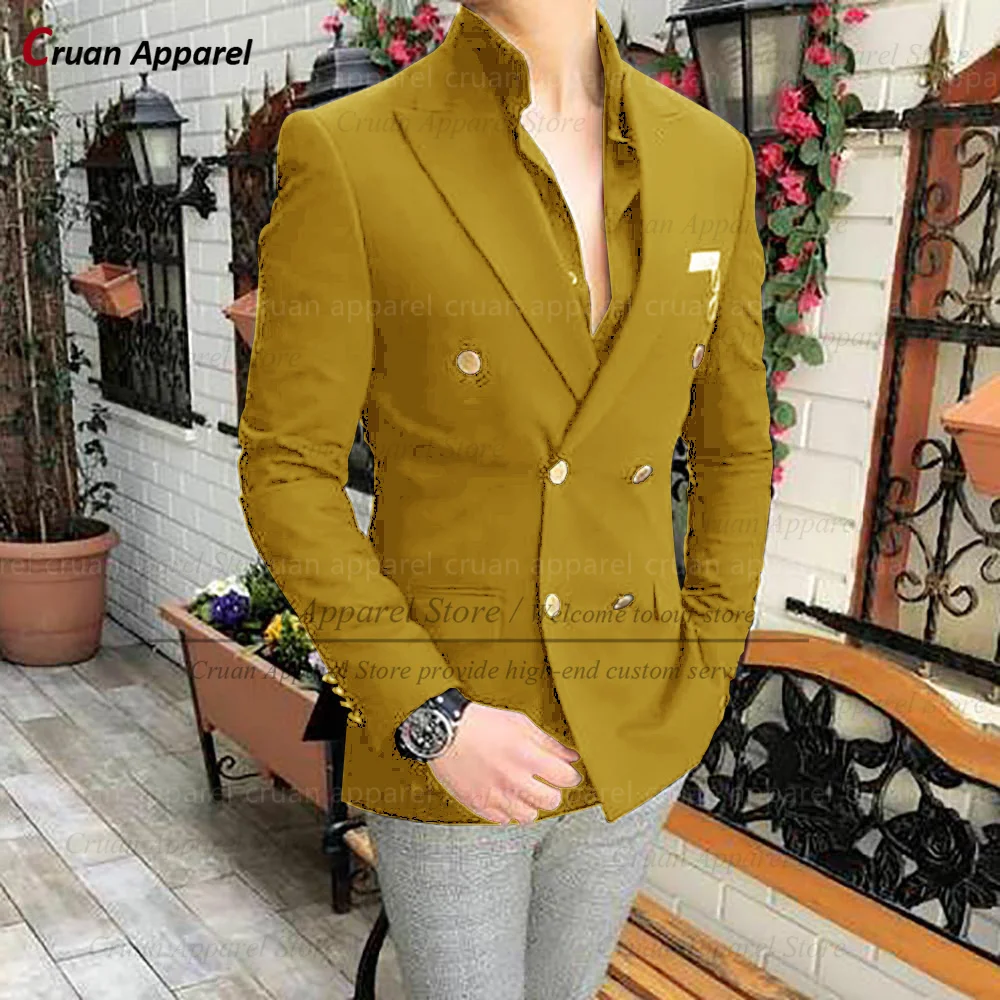 (One Blazer)Formal Black Party Business Men Blazers Slim fit Wedding Groomsman Groom Suit Jacket Casual Fashion Coat Tuxedo Tops