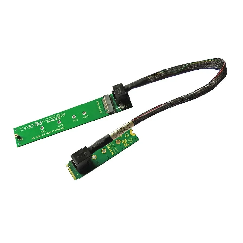 2280 2260 2242 NVMe M.2 SSD to 22110 M.2 SSD Convert Card Extension Cord Cable SFF-8643 to NVME M.2 NGFF SSD Adapter Riser Card