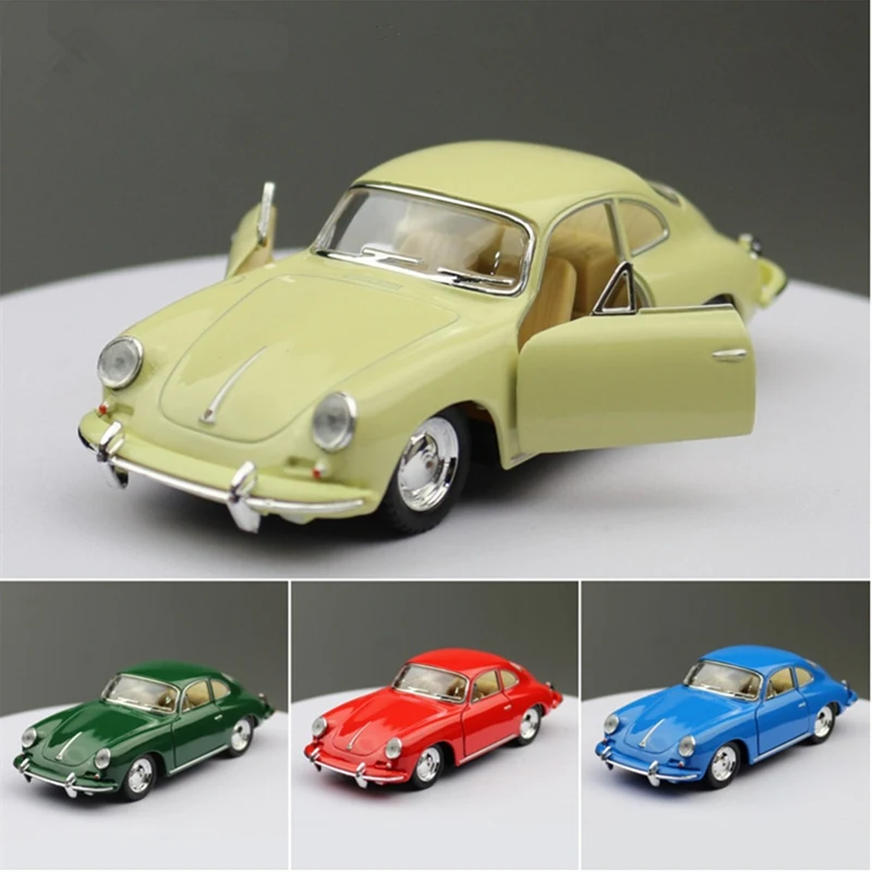 1:32 Porsches 356B Carrera Coupe Alloy Car Model Diecasts Metal Classic Vehicles Car Model Simulation Collection Childrens Gifts