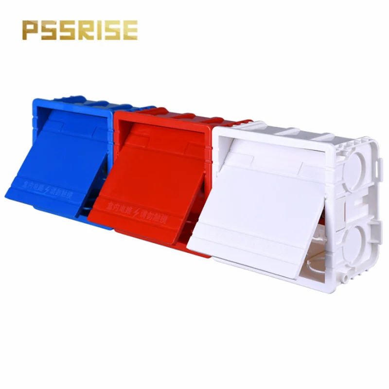 

PSSRISE 86 Type EU Standard Installation Box Wall Switch Power Socket Junction Box Cassette Hidden Internal Mounting Box 86*86mm
