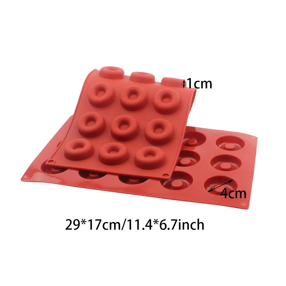 New Arrival 15 Hole Round Silicone Chocolate Mold DIY Doughnut Cookies Cake Mould Jelly Pudding Mold Cake Decoration Baking Tool