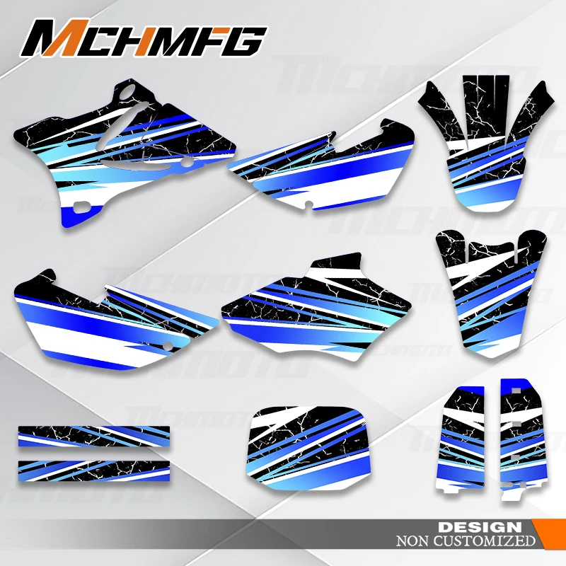 ﻿ ﻿ ﻿ MCHMFG Custom Team C Graphics Decal Stickers Kits For YAMAHA YZ85 2002 2003 2004-2007 2008 2009 2010-2014
