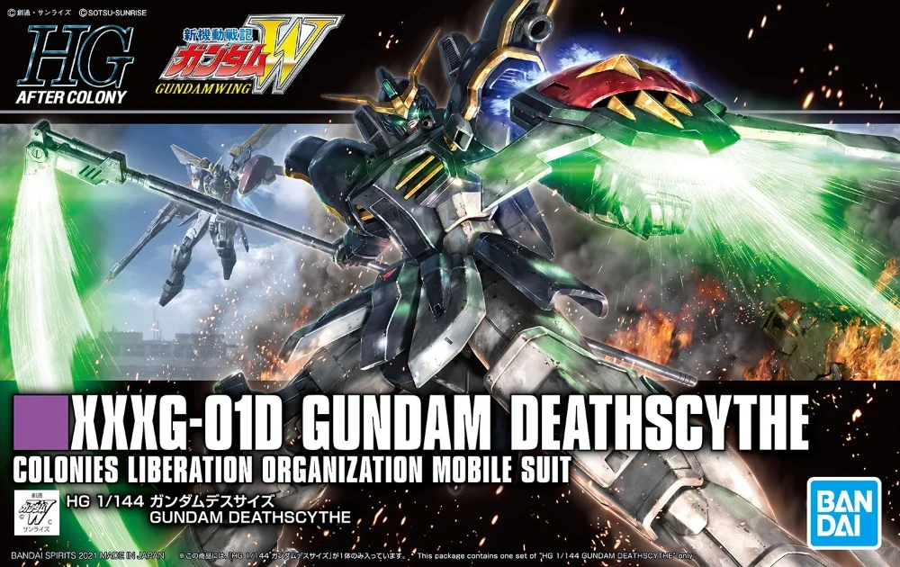 

Оригинальный BANDAI 1/144 HG-XXXG-01D Gundam Deathscythe, экшн-фигурка в сборе, модель игрушки, коллекционные украшения, подарки для детей