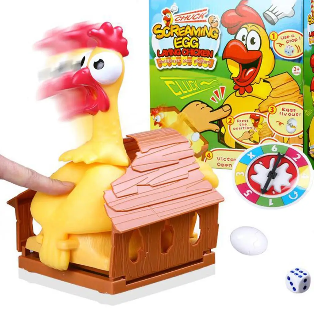 Jeu de société en plastique jetable pour la famille, poule porte-bonheur, poule pondeuse René, loisirs, fête