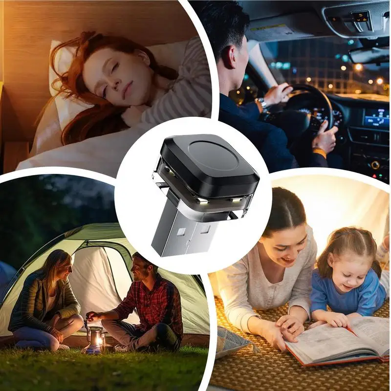 Lampu Interior mobil LED, lampu Interior mobil dengan beberapa mode, lampu malam nirkabel untuk semua mobil & Rumah