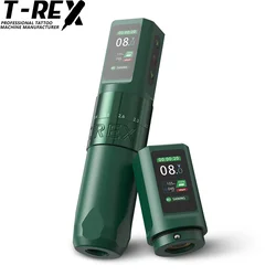 Tattoo Machine T-Rex Wireless Tattoo Machine Adjustable 7-Level Stroke with 1600mAh Power Supply Wireless Rotary Tattoo Gun