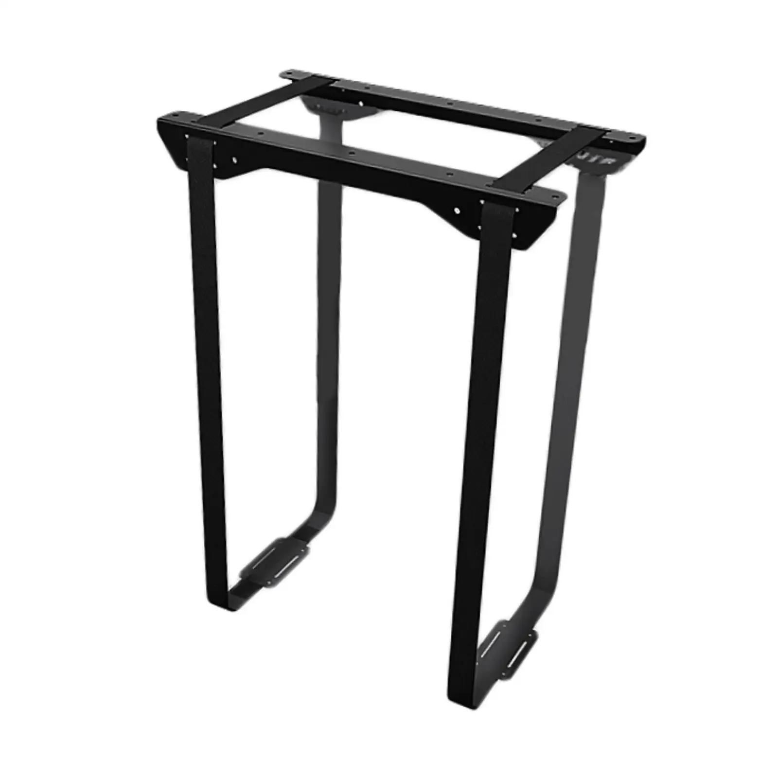 Desktop Computer Case Holder Under Desk Mount with Strong Load Bearing Steel Frame and Adjustable Nylon Straps for PC Tower