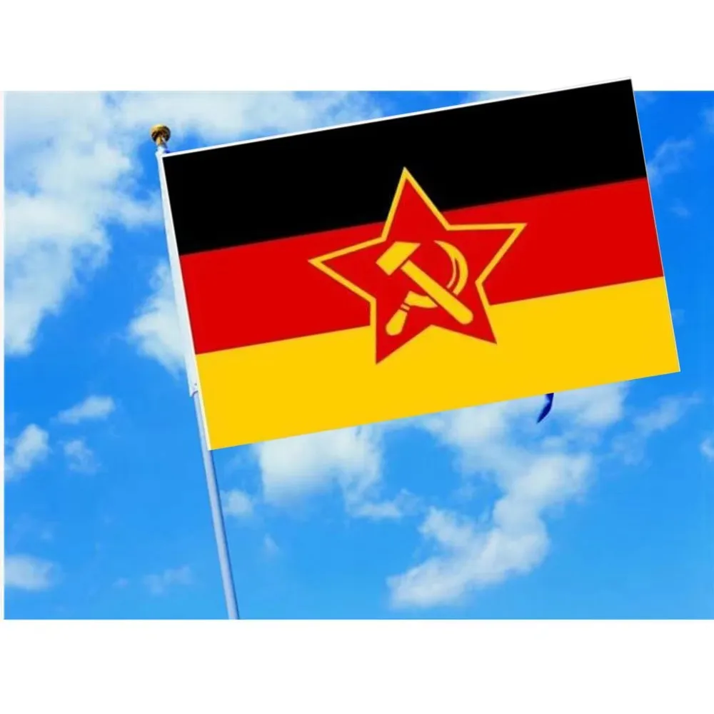 Custom 2X3FT 3x5ft Cool Germany with Socialist Republic FLAG Banner