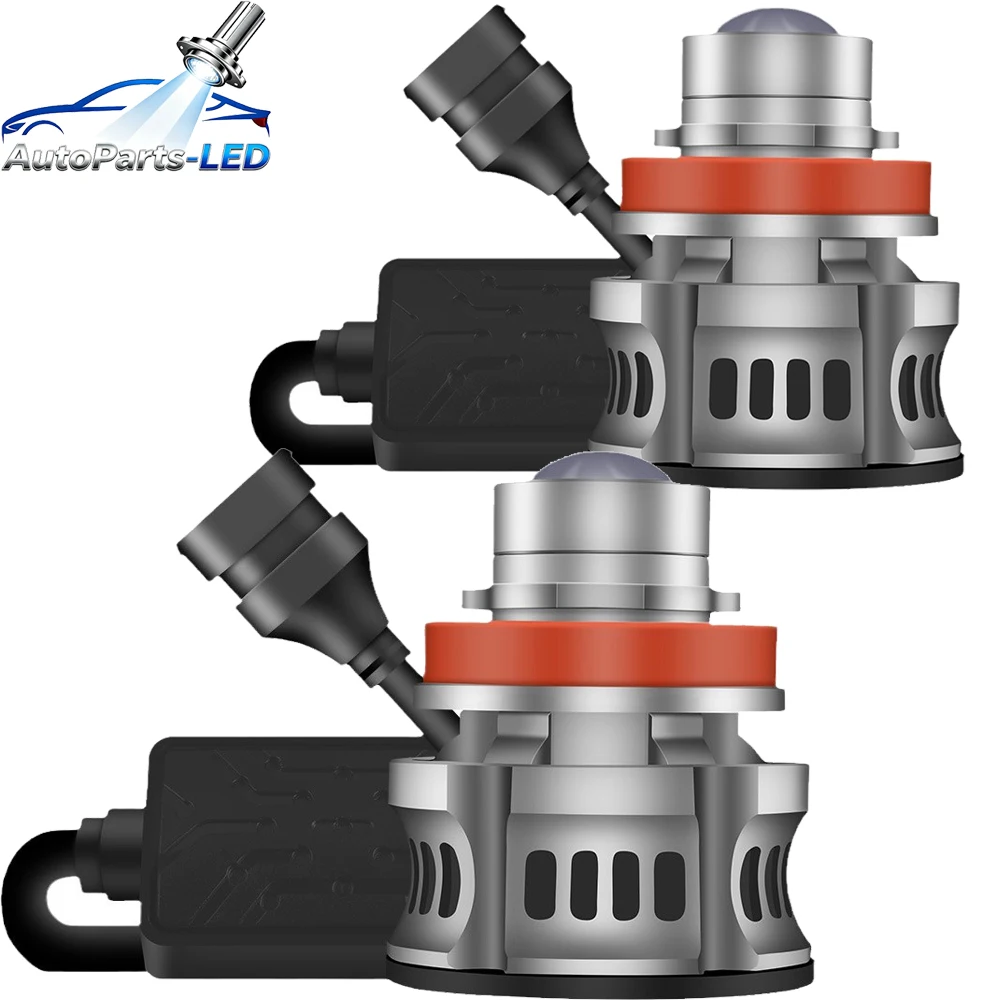 

2pcs H7 H11 9005 9006 HB3 HB4 Spotlight Headlamp LED Light Bulbs Project Lens Headlight Projector Fog Lights Car Laser Headlight