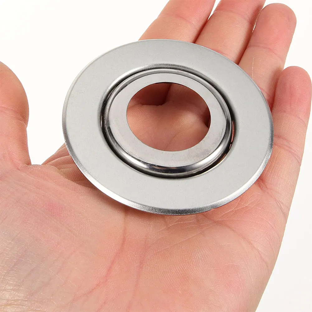 

20pcs Decorative Cover Plates 6mm Silver Stainless Steel Wall Flange Protector Fire Sprinkler Conceal Escutcheon Cover