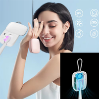 ABKO-MINI UV Light Toothbrush Sterilizer Quick Dry Fans Holder Antibacteria Ultraviolet Bathroom Equipment Tooth Brush Box