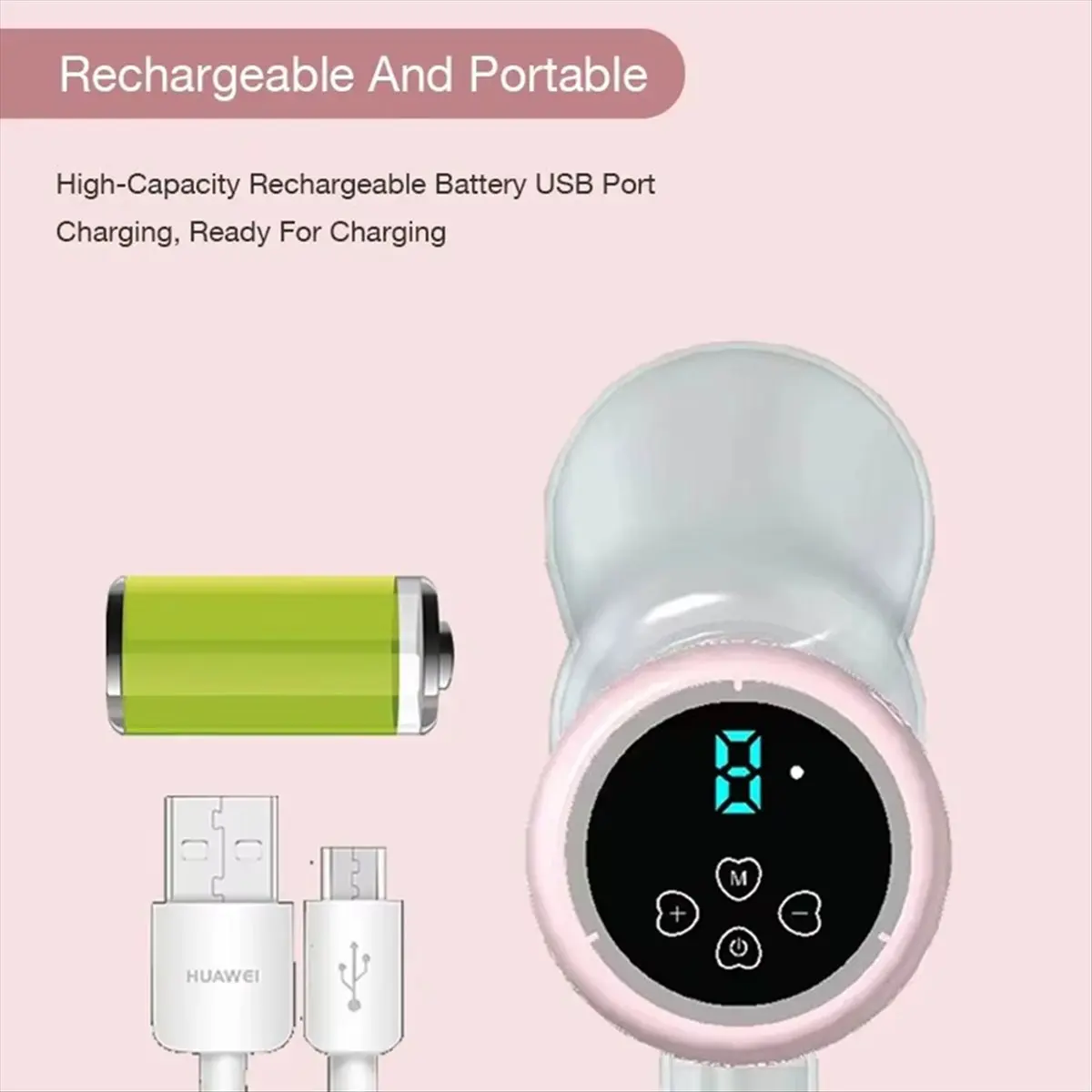 ホット-a98i-ポータブル電動搾乳器-usb-充電式サイレントポータブルミルク抽出器自動搾乳器快適母乳育児