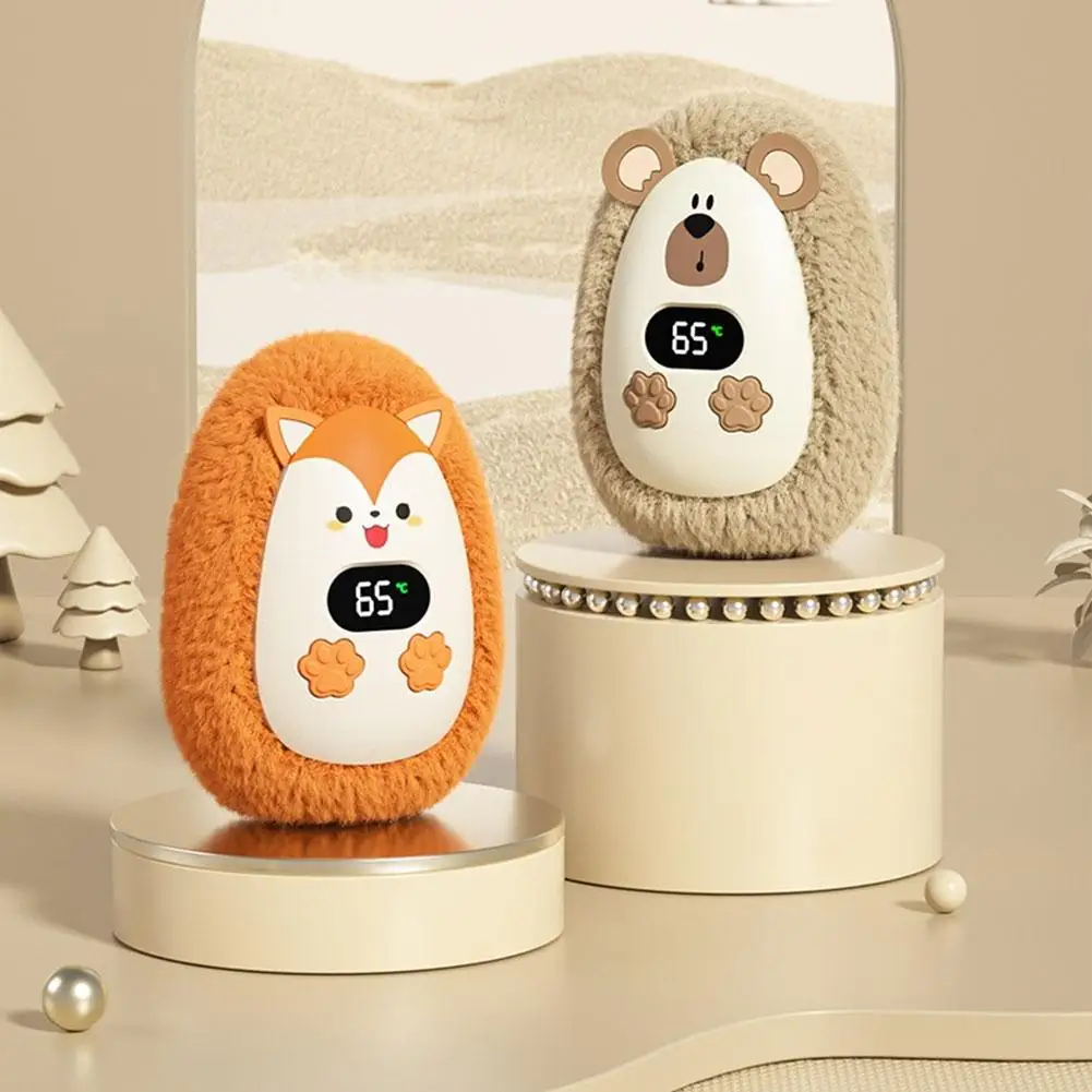 

Fleece Hand Warmer Portable Cute Electric Intelligent Digital Display Hand Warmer Pocket Hand Warmer Winter for Boys Girls