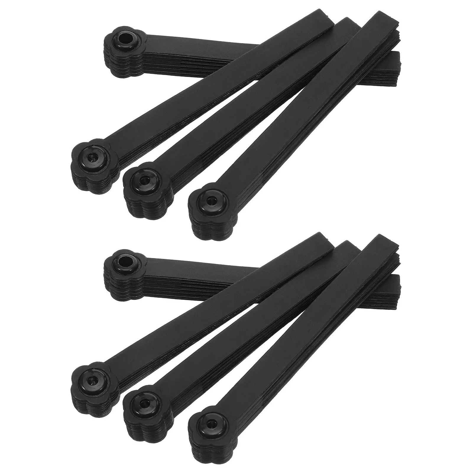 

10Pcs Folding Fan Frames Plastic DIY Hand Fan Craft Supplies for Creative Projects Sturdy Handcraft Components