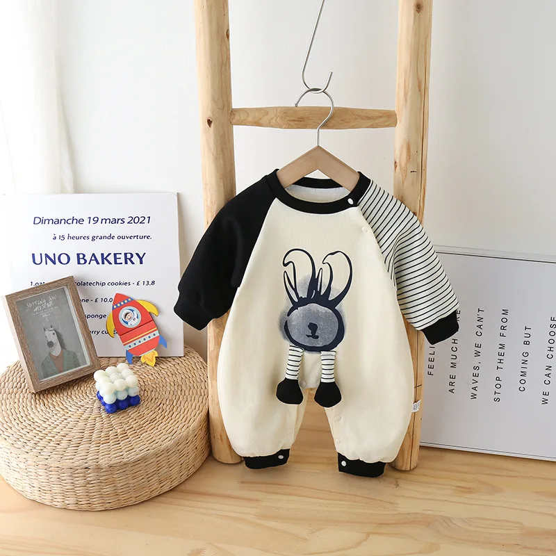 

Baby Trendy Clothes Striped Cartoon Cute Baby Clothes Knitted Romper Baby Clothes Girl Romper Jumpsuit for Kids Ropa Bebe Niña