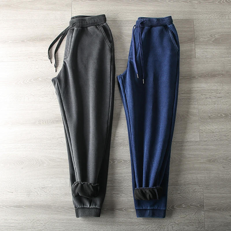 

Мужские спортивные брюки Thiened Fce Pullover, осенне-зимние повседневные брюки прямого кроя, модная уличная одежда, удобная посадка