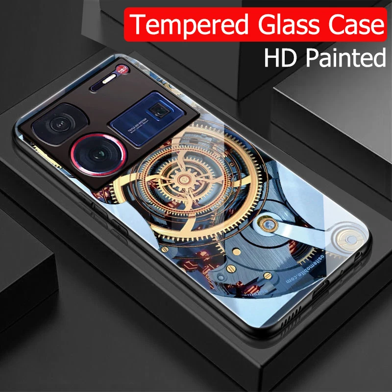 For Nubia Z60 Ultra Case Z60Ultra Full Protected Glass Phone Case For Nubia Z 60 Ultra Glass ShockProof Cover For Nubia Z60Ultra