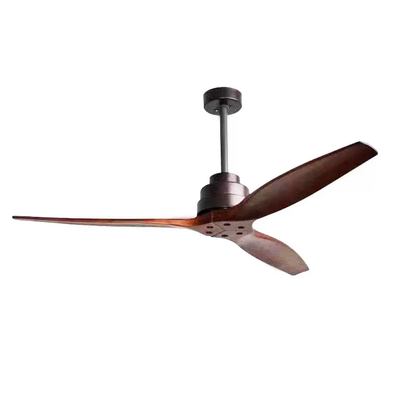 

Waterproof Modern Outdoor Weather Proof Ceiling Fan 52Inch 3 solid wood blades chandelier ceiling fans