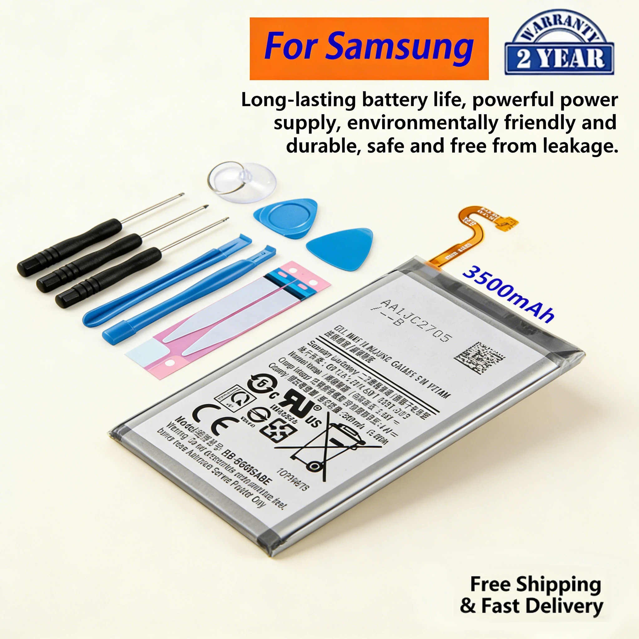 

Replacement Battery For Samsung Galaxy S6 S7 Edge S9 S9 Plus Mobile Phone Batteries EB-BG920ABE EB-BG935ABE EB-BG960ABE