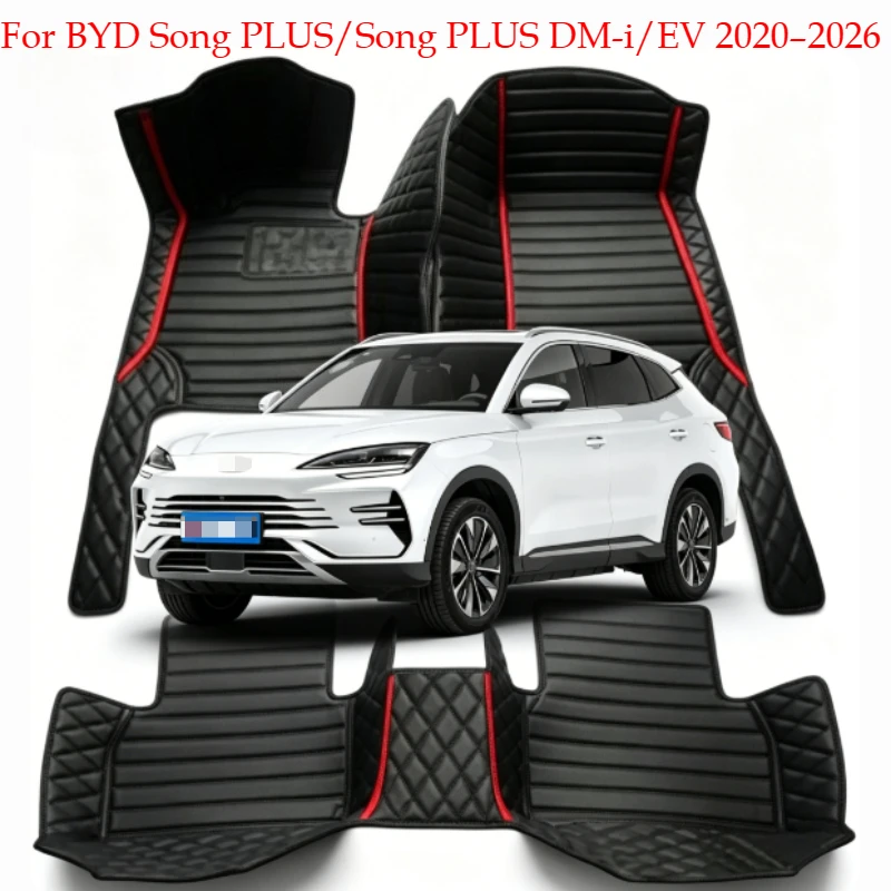 Maßgefertigte Fußmatten für BYD Song PLUS/Song PLUS DM-i/EV 2020–2026, Auto-Zubehör, Teppiche, Abdeckungen für Links-/Rechtslenker