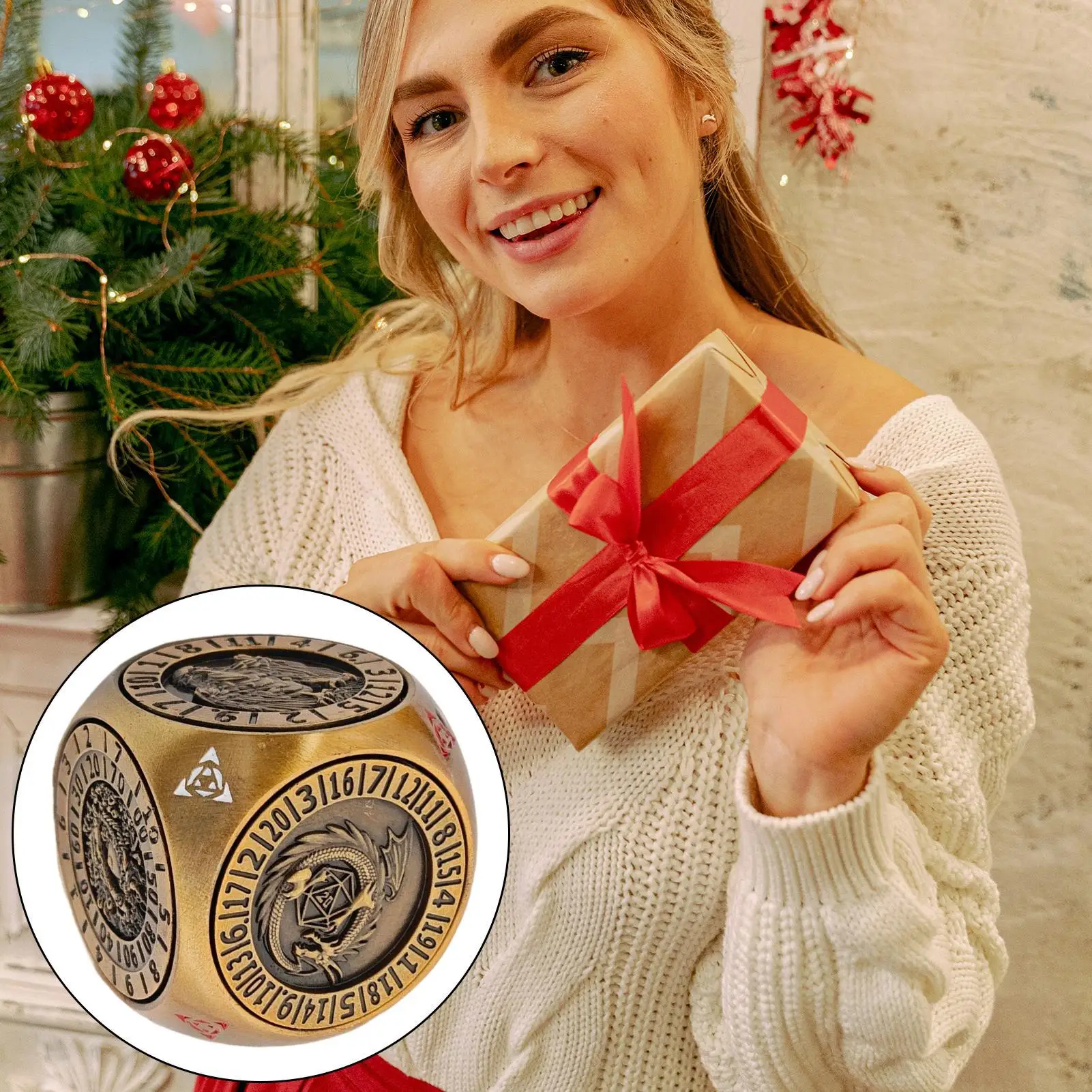 

Настольные игровые кости, многогранные металлические вращающиеся кости, набор с магнитной коробкой, портативные принадлежности для сбора для соревнований, развлечений