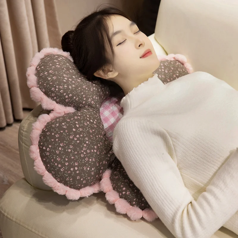 50 cm Blumenkissen Mädchen Prinzessin Gefälligkeiten Blumen Weiche Gefüllte Plüsch Stuhl Sitzmatten Auto Warmes Kissen Sofakissen Für Wohnkultur