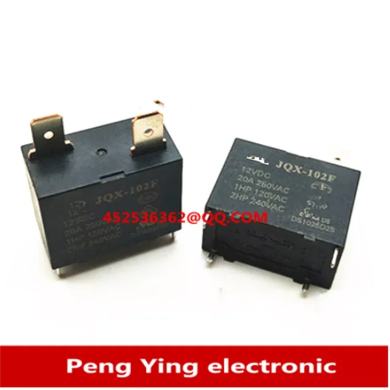 

50-20pieces/batch HF102F JQX-102F-P-12VDC JQX-102F JT102F T-12VDC JT102F 4-pin 12V 20A Original brand new