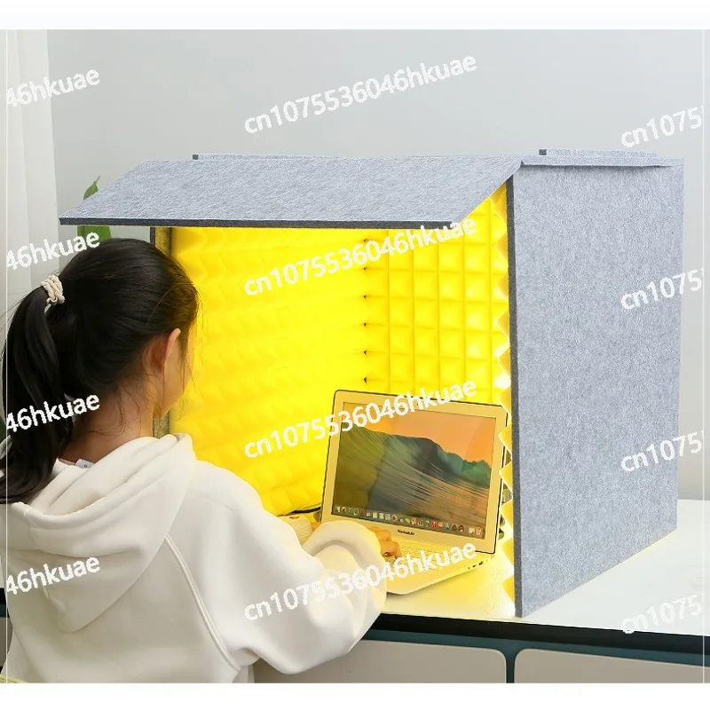 

Портативный настольный звукоизоляционный чехол для студии звукозаписи с шумоподавлением для чтения в домашнем офисе