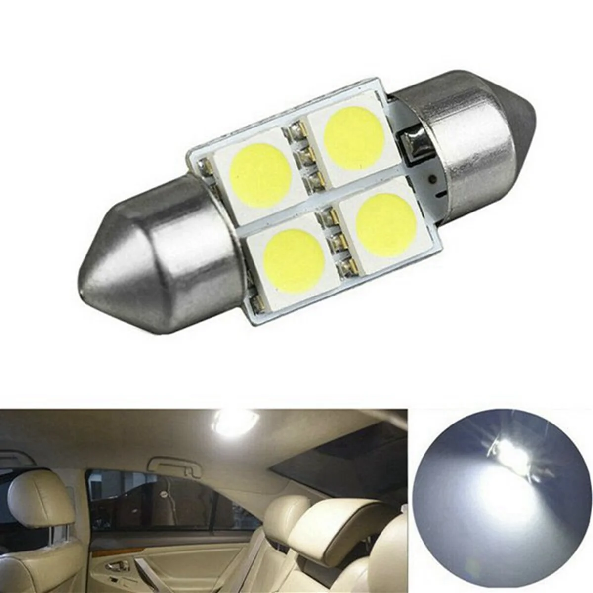 Quality! 14Pcs LED Interior Package Kit for T10 36mm Dome License Plate Lights White Parking Lights Bulb Auto Door Lamp
